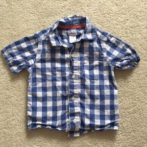 Carters buffalo plaid button down